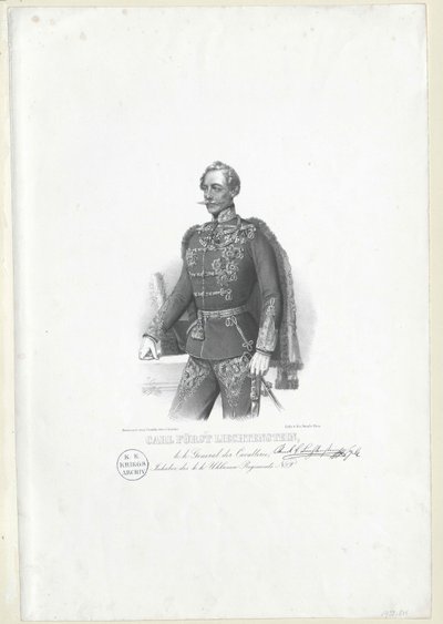 Karl Príncipe de Liechtenstein de Artist Unknown