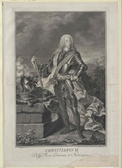 Rey de Dinamarca Christian VI de Artist Unknown