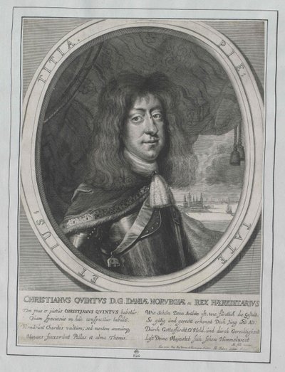 Rey de Dinamarca Christian V. de Artist Unknown