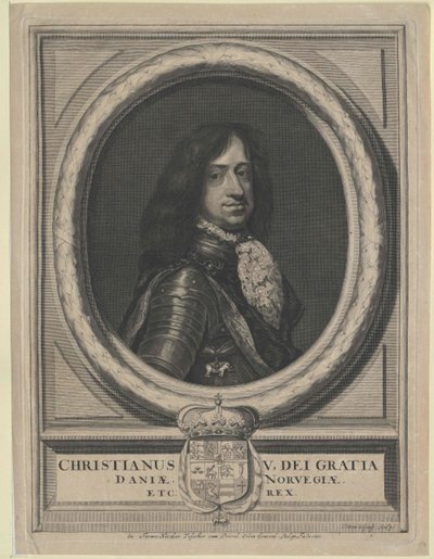 Rey de Dinamarca Christian V. de Artist Unknown