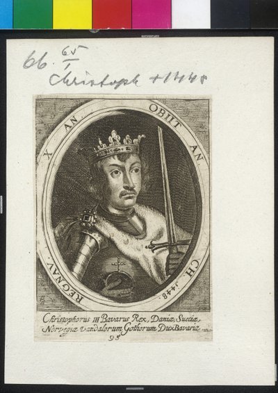 Rey de Dinamarca y Suecia Christoph III de Artist Unknown