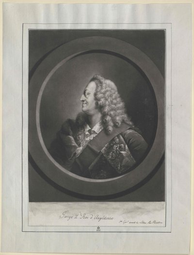 Rey de Inglaterra Elector de Hannover Jorge II de Artist Unknown