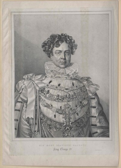 Rey de Inglaterra Jorge IV de Artist Unknown