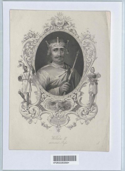 Rey de Inglaterra Guillermo II (huella) de Artist Unknown