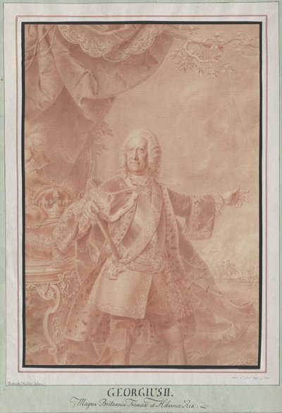 Rey de Inglaterra elector de Hannover Jorge II de Artist Unknown