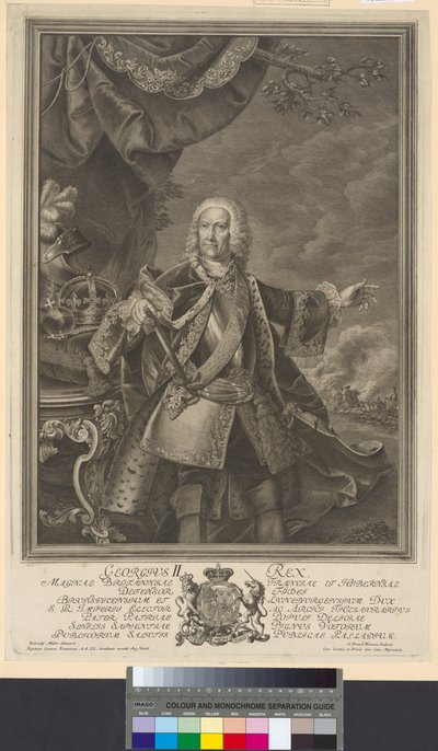 Rey de Inglaterra elector de Hannover Jorge II de Artist Unknown