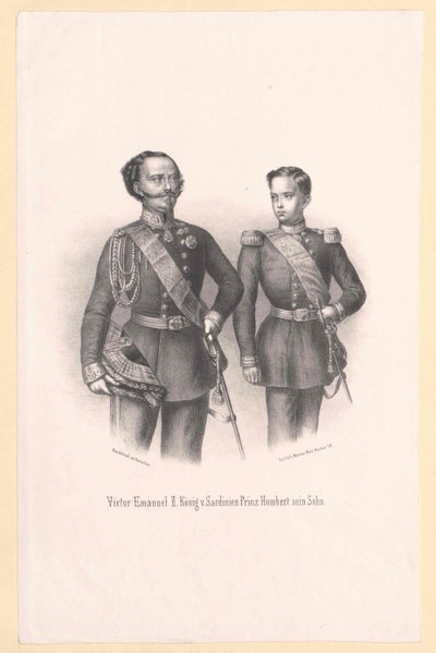 Rey de Italia Víctor Manuel II de Artist Unknown