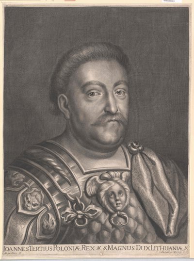 Rey de Polonia Juan III Sobieski (imprimir) de Artist Unknown