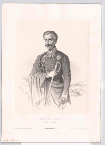 Rey de Cerdeña Carlos Alberto de Artist Unknown