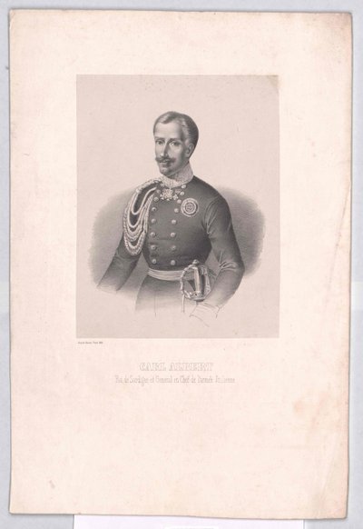 Rey de Cerdeña Carlos Alberto de Artist Unknown
