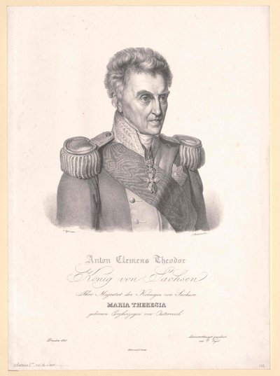 Rey de Sajonia Antón I de Artist Unknown