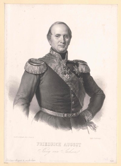 Rey de Sajonia Federico Augusto II de Artist Unknown
