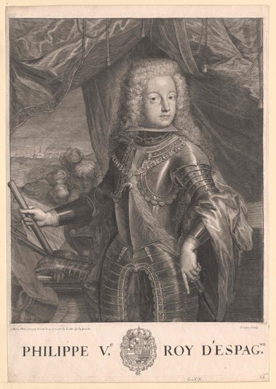 Rey de España Felipe V. de Artist Unknown