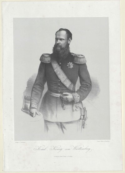 Rey de Wuerttemberg Carlos I de Artist Unknown