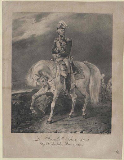 Luis príncipe Hohenlohe-Bartenstein de Artist Unknown