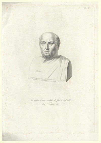 Lucio Anneo Séneca (imprimir) de Artist Unknown