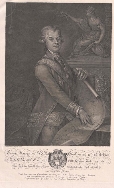 Ludwig Konrad Conde Lehrbach de Artist Unknown