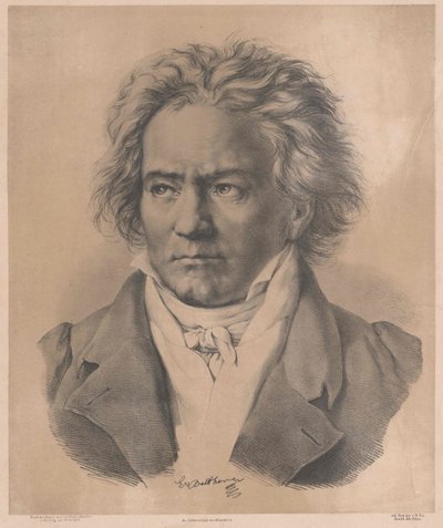 Ludwig van Beethoven (huella) de Artist Unknown