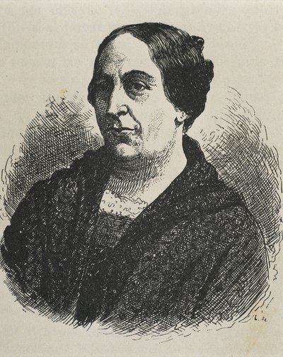 MARÍN DEL SOLAR, Mercedes (1804-1866). Escritora de Chile. Grabado. de Artist Unknown