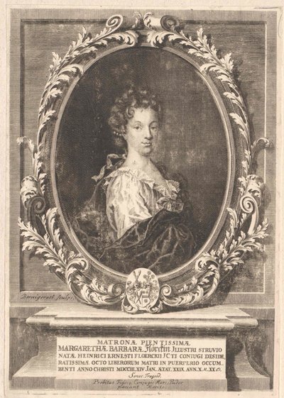 Margarethe Barbara Struve (imprimir) de Artist Unknown