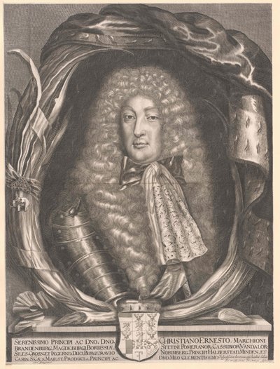 Margrave de Brandeburgo-Bayreuth Christian Ernst (imprimir) de Artist Unknown
