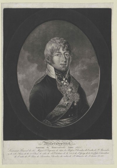 Mijail Andréievich conde Miloradovich de Artist Unknown