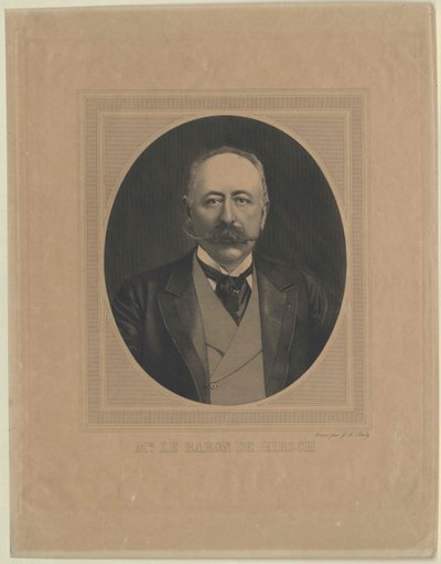 Moritz Baron Hirsch sobre Gereuth (imprimir) de Artist Unknown