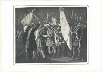 De la ceremonia de Constitución del 15 de marzo de 1848 de Artist Unknown