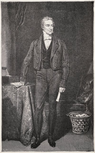 PEEL, Robert (1788-1850). Primer Ministro del Reino Unido (1834-1835 y 1841-1846). Grabado para Rafael Ward. Grabado. de Artist Unknown