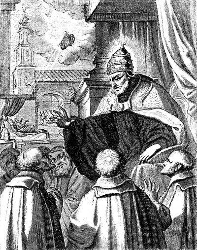 Delegados papales en la corte de Miguel I de Constantinopla, El Cisma de 1054 (grabado) de Artist Unknown