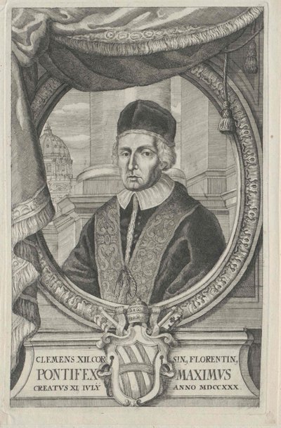 Papa Clemente XII (imprimir) de Artist Unknown