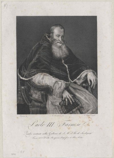 Papa Pablo III de Artist Unknown