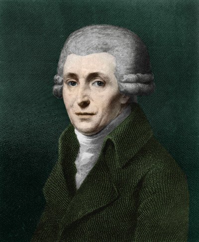 Retrato de Franz Joseph Haydn (1732-1809). de Artist Unknown