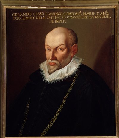 Retrato de Orlando di Lasso (pintura) de Artist Unknown
