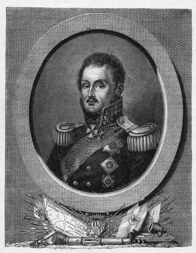 Retrato del Mariscal Conde Louis Adolphe Pierre zu Sayn Wittgenstein - de Artist Unknown