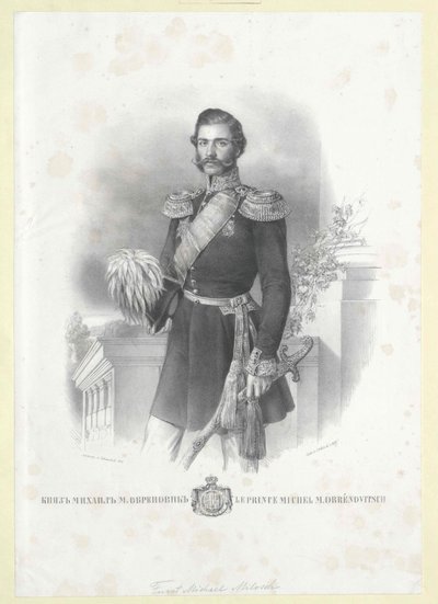 Príncipe de Serbia Michael Obrenovich de Artist Unknown