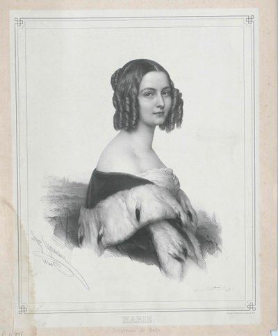 Princesa de Baden Marie (imprimir) de Artist Unknown