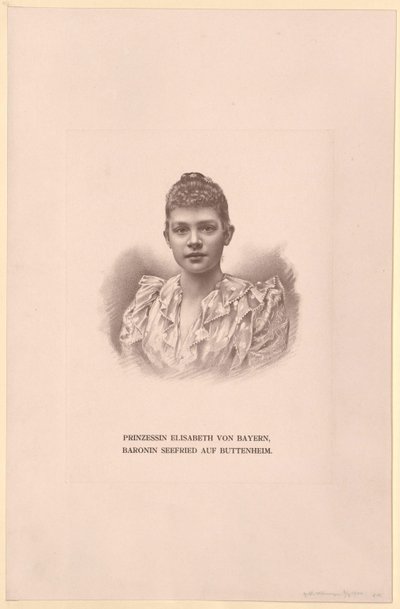 Princesa de Baviera Elisabeth (imprimir) de Artist Unknown