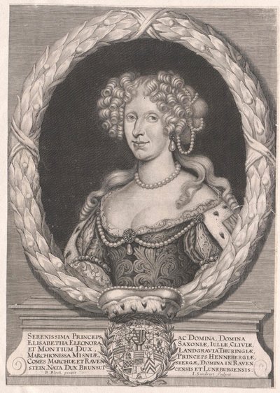 Princesa de Brunswick-Wolfenbuettel Elisabeth Eleanor (imprimir) de Artist Unknown