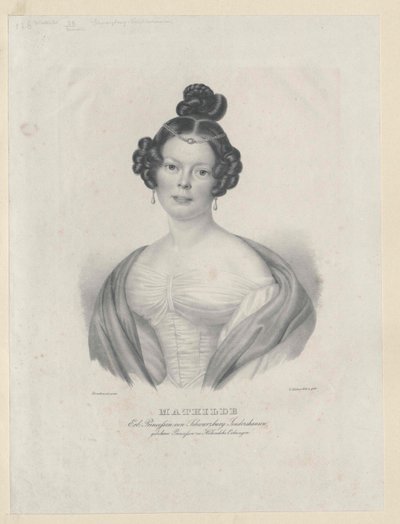 Princesa de Hohenlohe-Oehringen Matilde de Artist Unknown