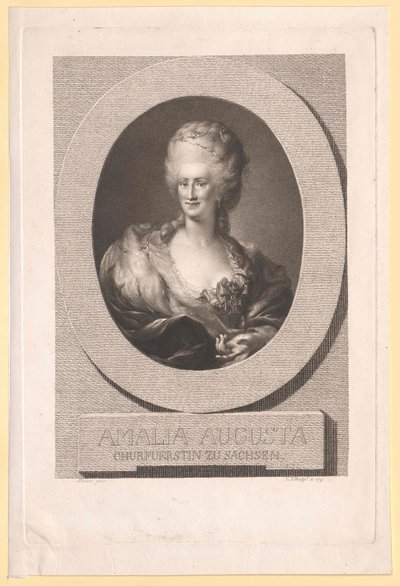 Princesa de Pfalz-Zweibruecken-Birkenfeld Amalie Auguste de Artist Unknown