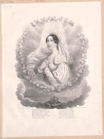 Princesa de Saboya Cristina (impresión) de Artist Unknown