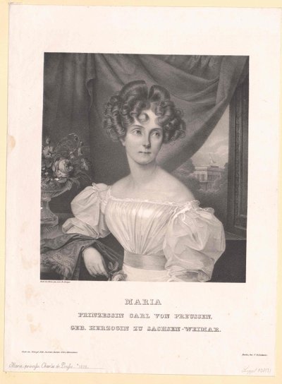 Princesa de Sajonia-Weimar Eisenach Maria de Artist Unknown
