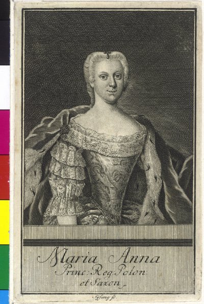 Princesa de Sajonia María Ana de Artist Unknown