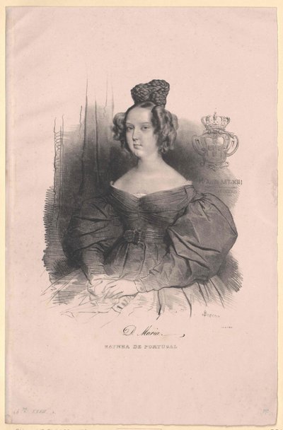 Reina de Portugal María II de Honor de Artist Unknown