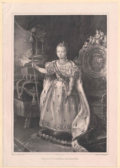 Reina de España Isabel II de Artist Unknown