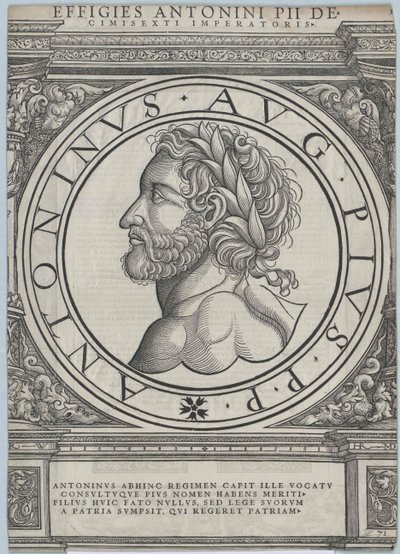 El emperador romano Antonino Pío de Artist Unknown