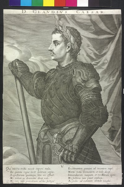 El emperador romano Claudio de Artist Unknown