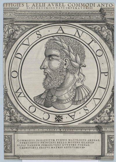 El emperador romano Cómodo de Artist Unknown