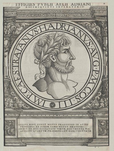 El emperador romano Adriano de Artist Unknown